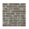 Iron Rust Mosaic Square Semipolerad 28x28 mm