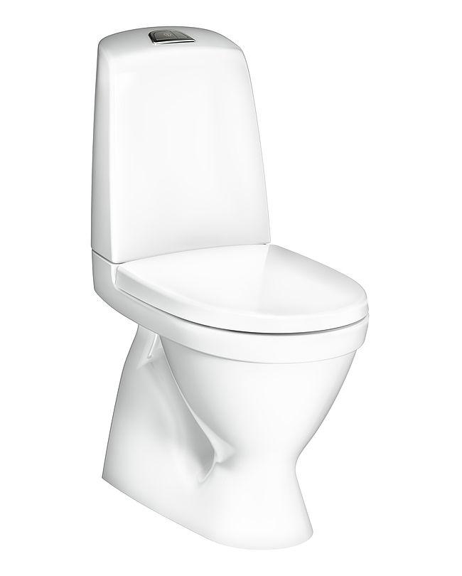 Toalettstol Gustavsberg Nautic 1500 för limning, mjukstängande hårdsits